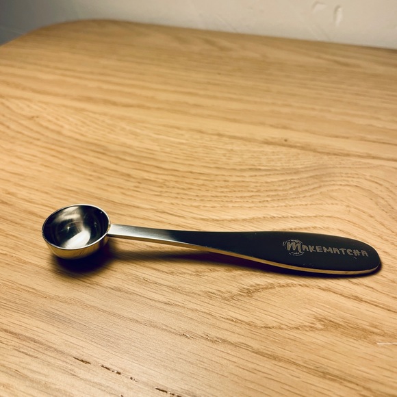 Make Matcha Tea Engraved Metal Spoon Measuring Scoop Gift Stocking Stuffer Steel - Picture 3 of 7